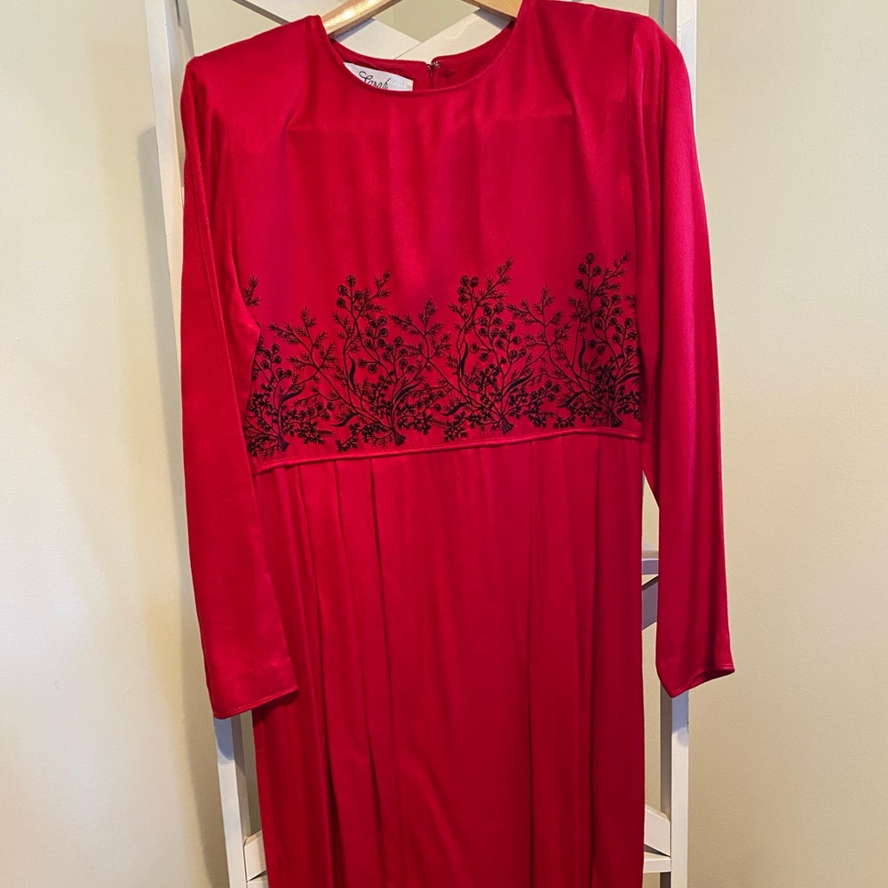 Sara Elizebeth Red dress